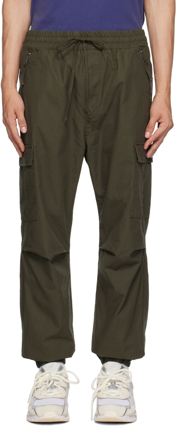 

Брюки-карго с эластичной резинкой цвета хаки Carhartt Work In Progress
