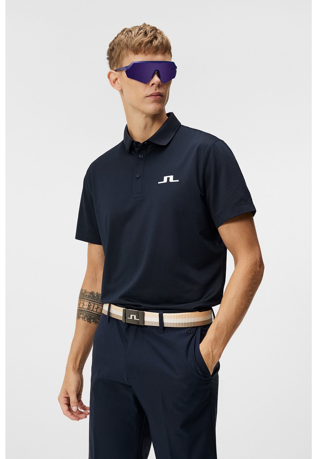 Рубашка-поло BRIDGE REGULAR FIT J.LINDEBERG Sports, цвет jl navy