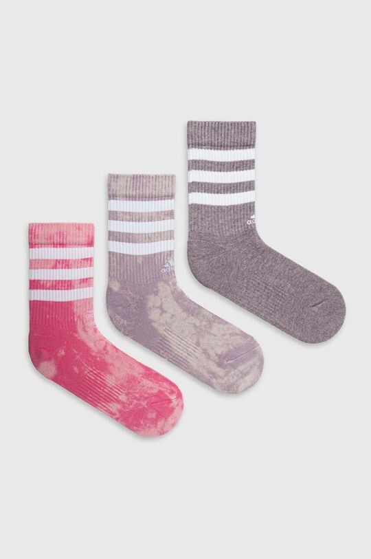 

3 пары носков adidas, розовый