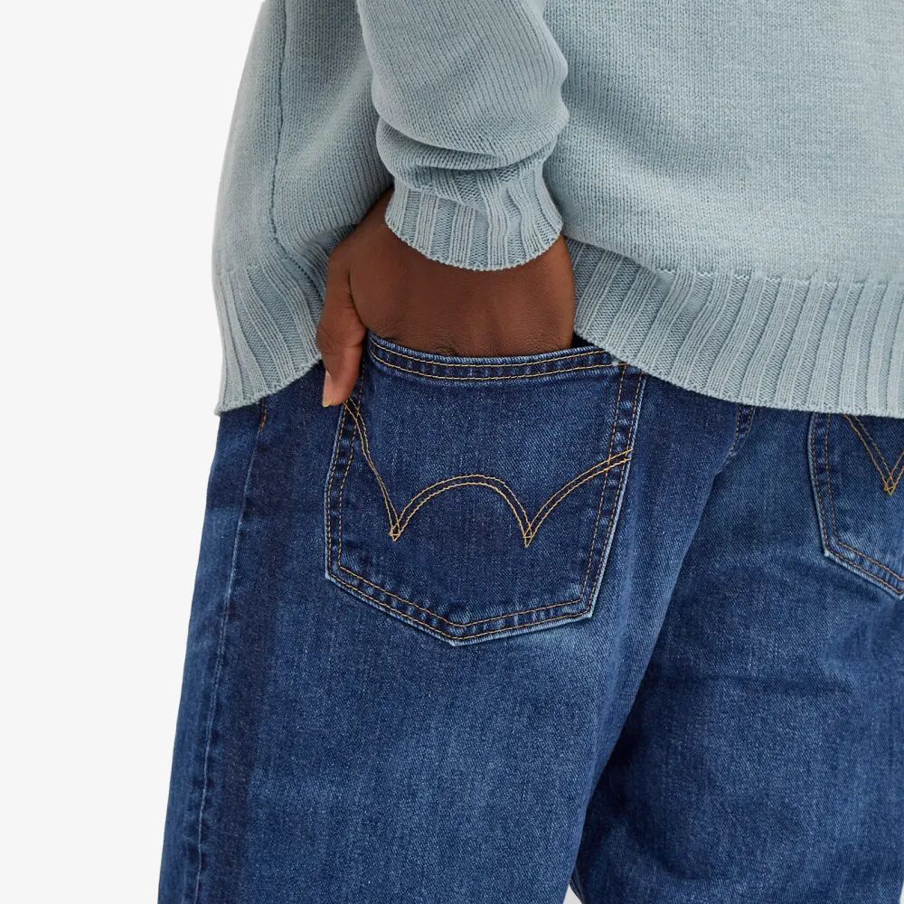 Edwin Свободные зауженные джинсы, синий джинсы зауженные edwin полуприлегающий силуэт стрейч размер 30 32 синий