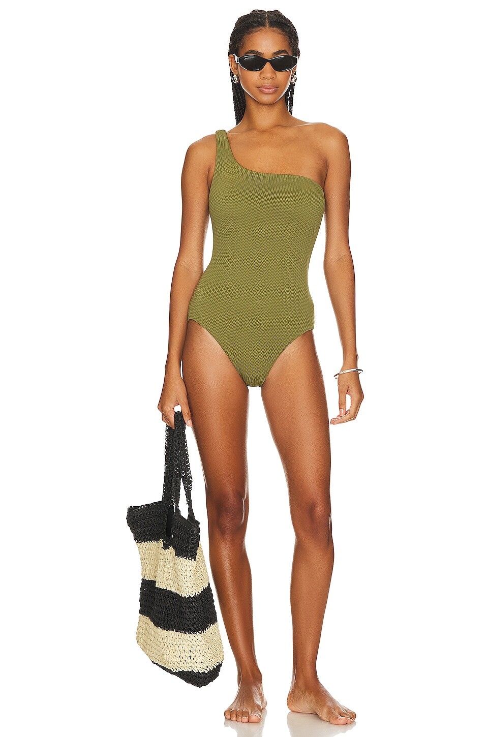 

Купальник Seafolly One Shoulder, хаки