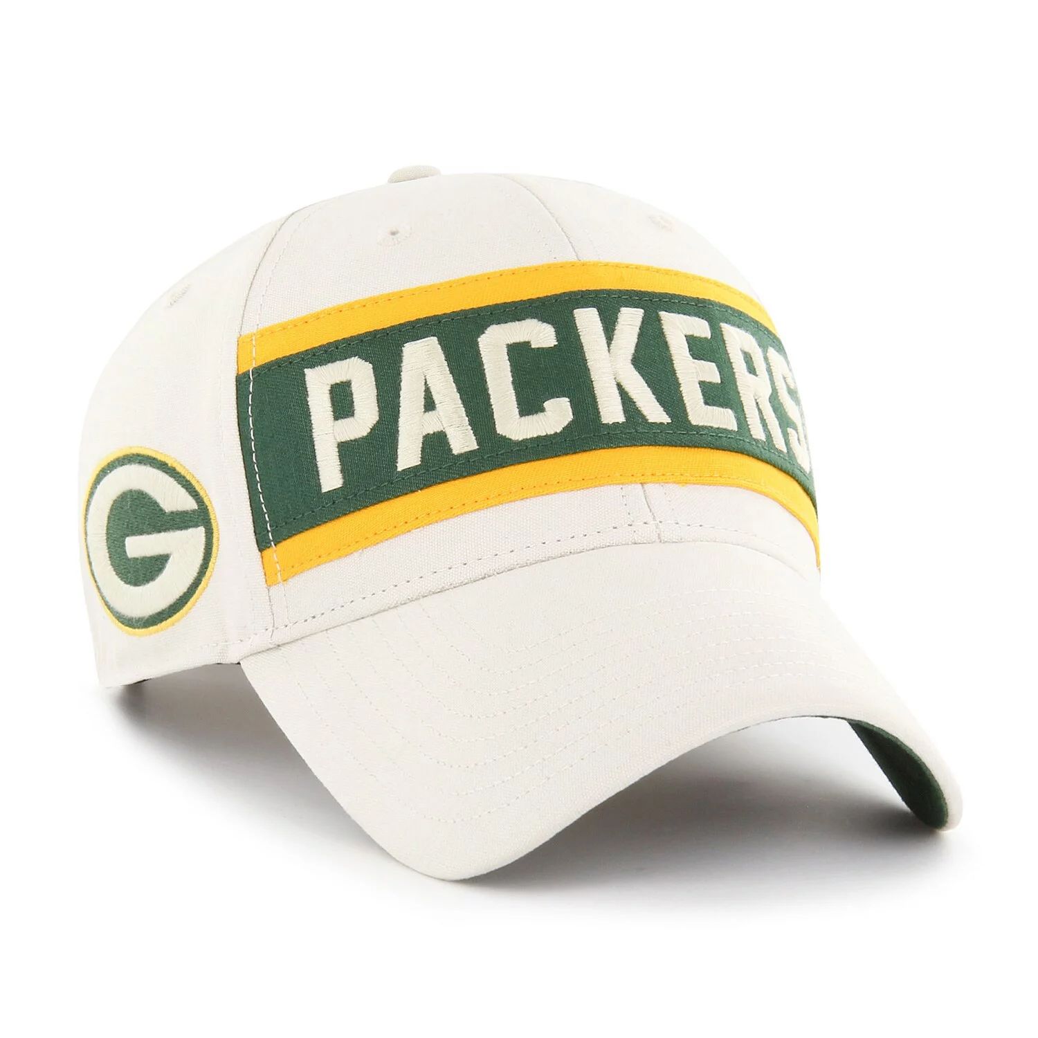 Мужская регулируемая кепка кремового цвета Green Bay Packers Crossroad MVP '47