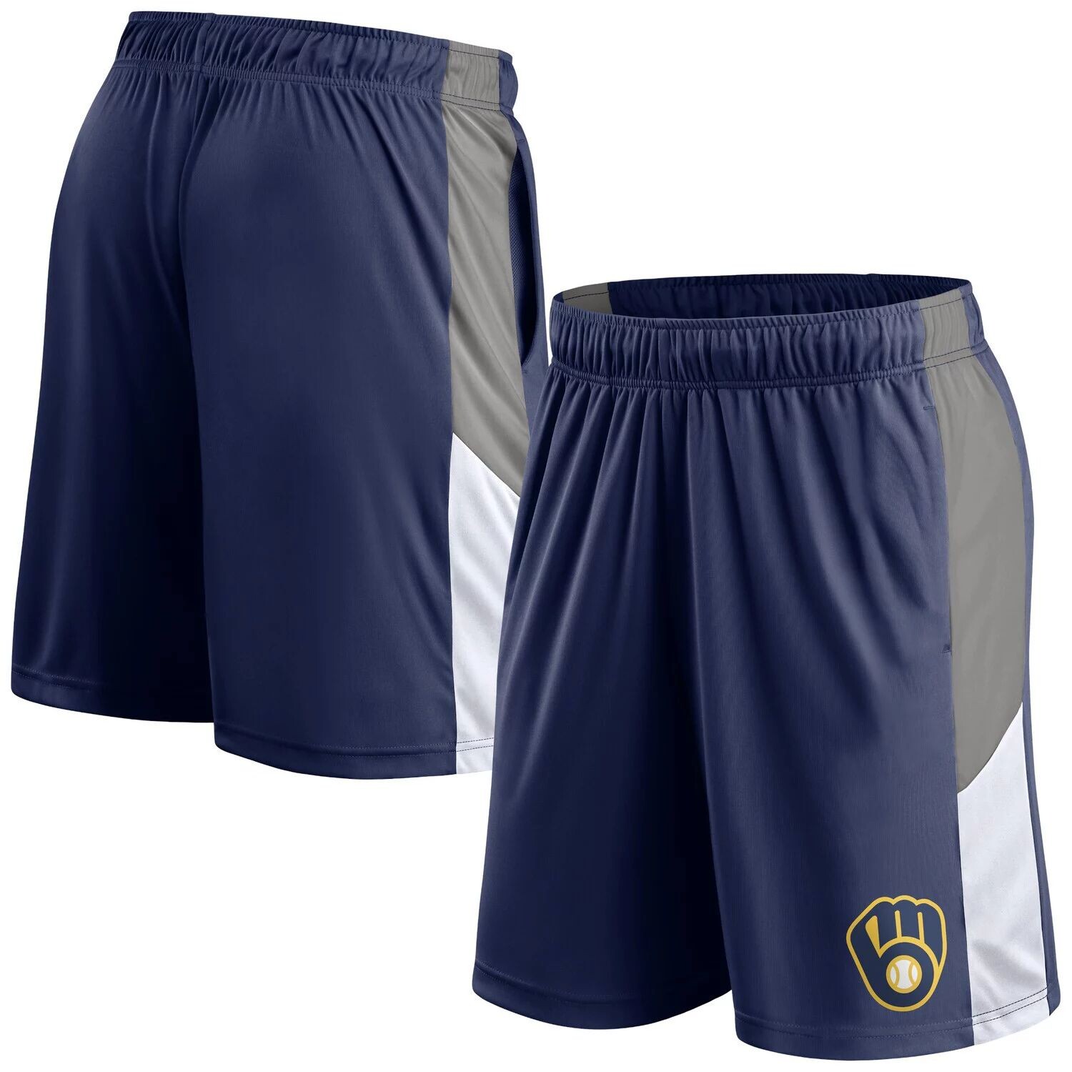 

Мужские темно-синие шорты с логотипом Milwaukee Brewers Primary Fanatics
