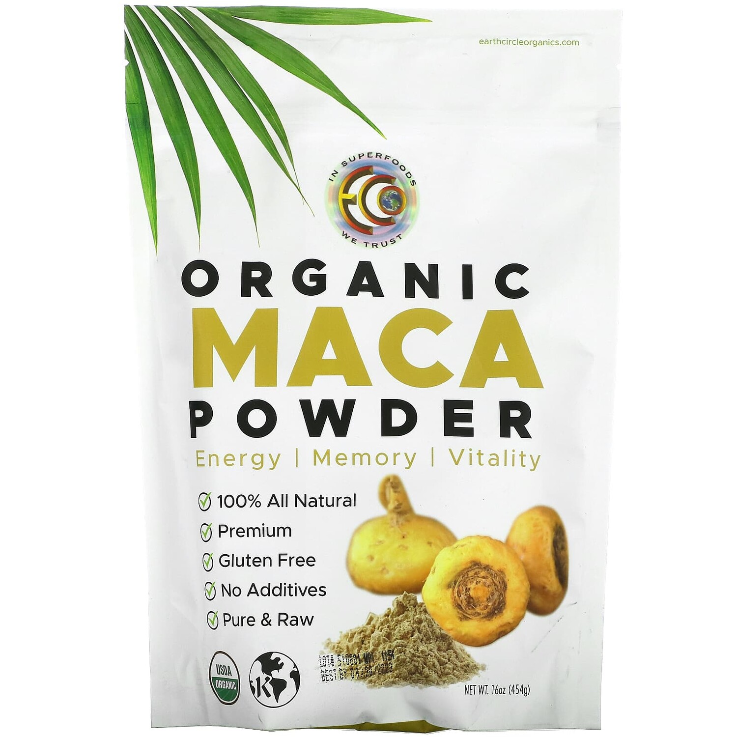 

Сырой органический порошок маки, 454 г (16 унций), Earth Circle Organics