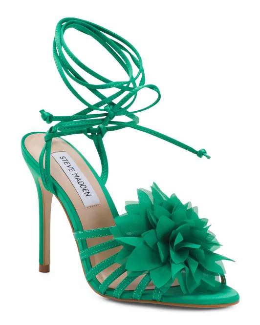 

Босоножки Jolisa на каблуке с запахом до щиколотки Steve Madden, зеленый