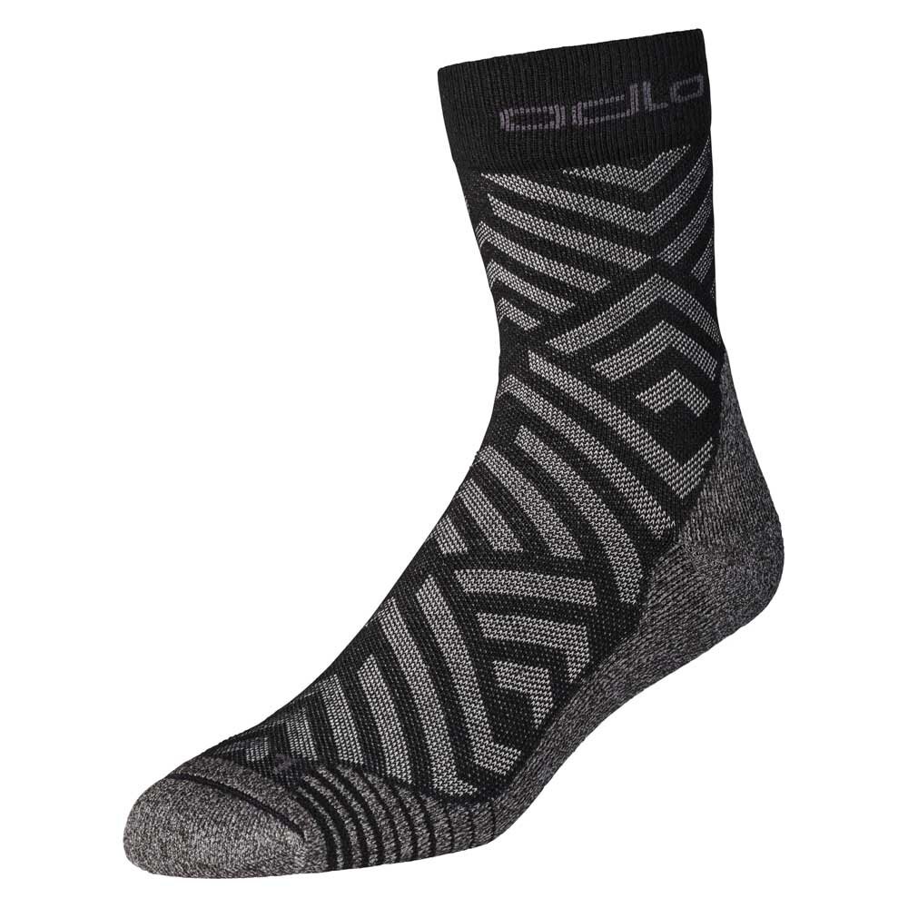 

Носки Odlo Micro Crew Ceramicool Hike Graphic Long, серый