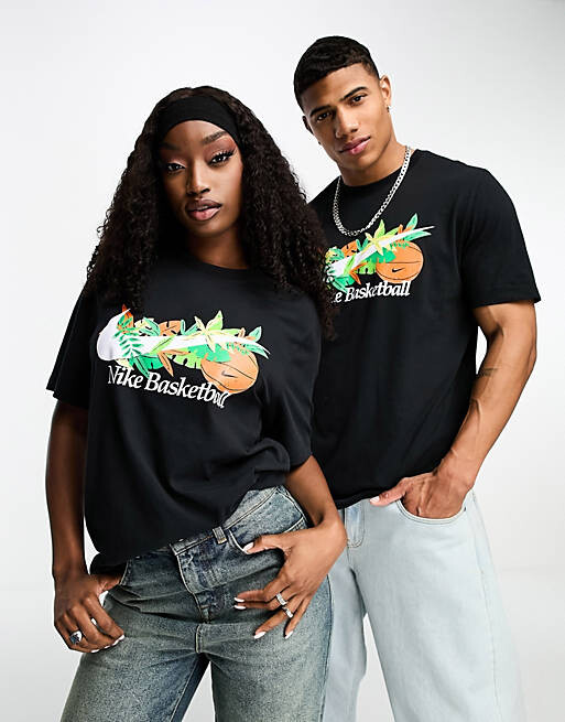 

Черная футболка Nike Basketball Swoosh 2 Dri-Fit, Черный