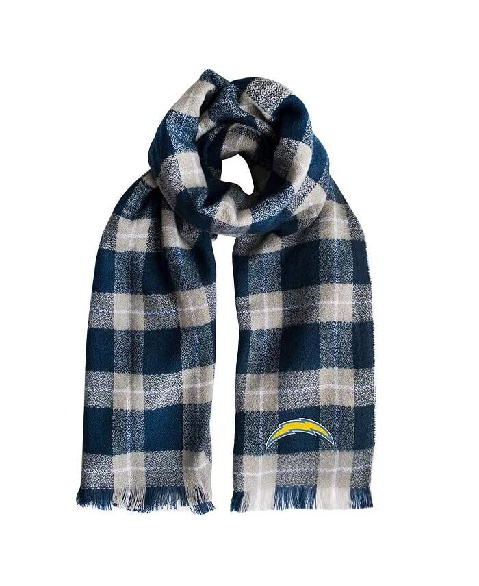 

Женский клетчатый шарф-одеяло Los Angeles Chargers Little Earth, синий