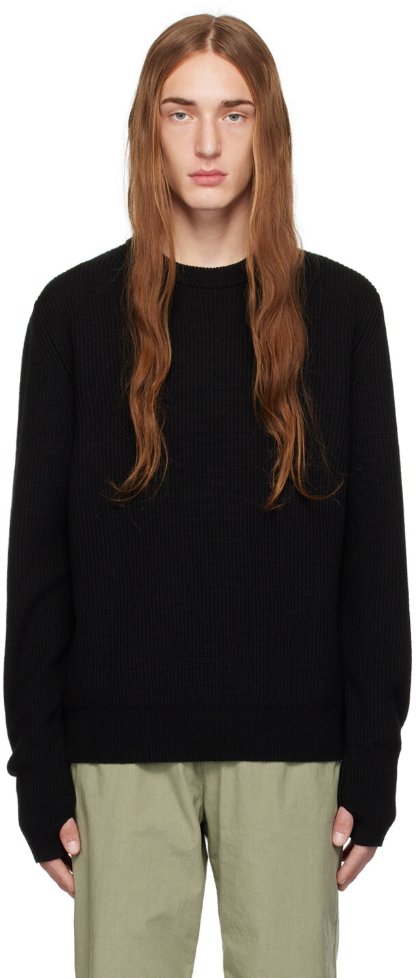 

NORSE PROJECTS Черный свитер с круглым вырезом