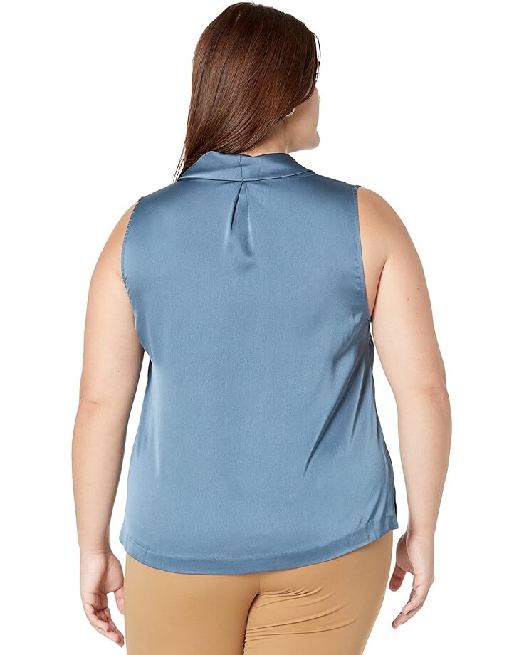 

Топ Vince Camuto Sleeveless Cowl Neck Top, цвет Dusty Blue