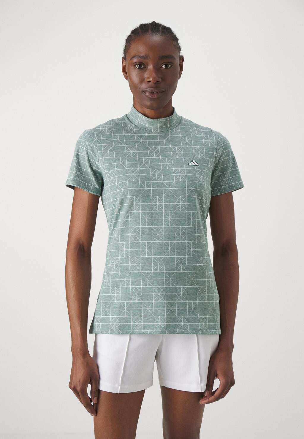 

Футболка с принтом WOMENS GO TO SHORT SLEEVE adidas Golf, цвет collegiate green