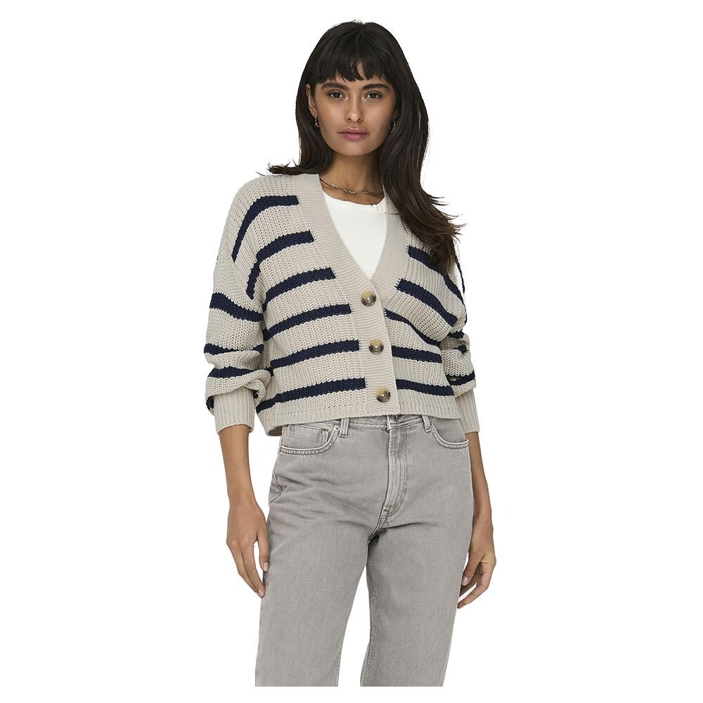 

Кардиган Only Carolnice Stripe, бежевый