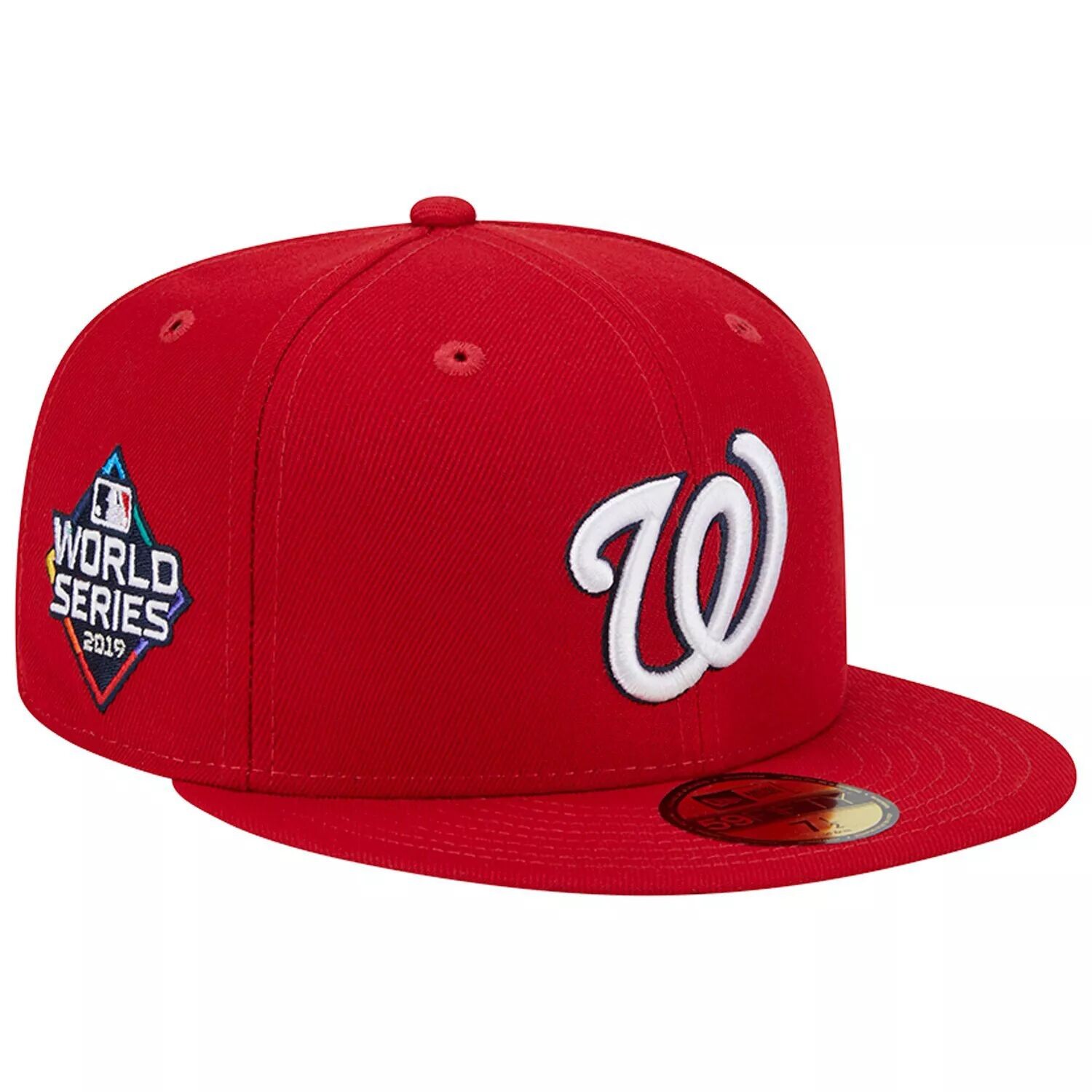 

Мужская облегающая шляпа New Era Red Washington Nationals 2019 World Series Team цвета 59FIFTY