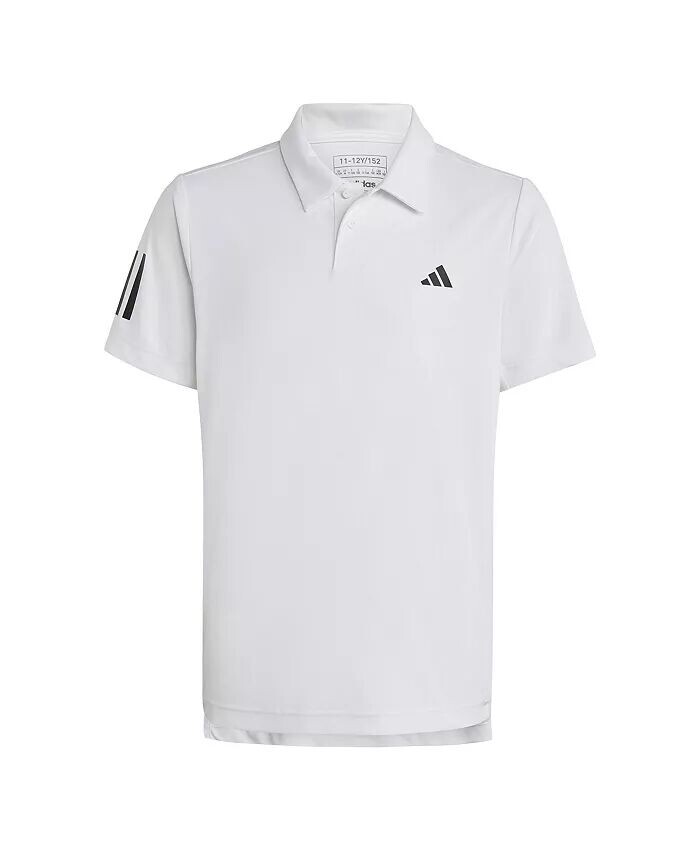 

Теннисная рубашка-поло с 3 полосками для юношеского клуба Adidas, белый