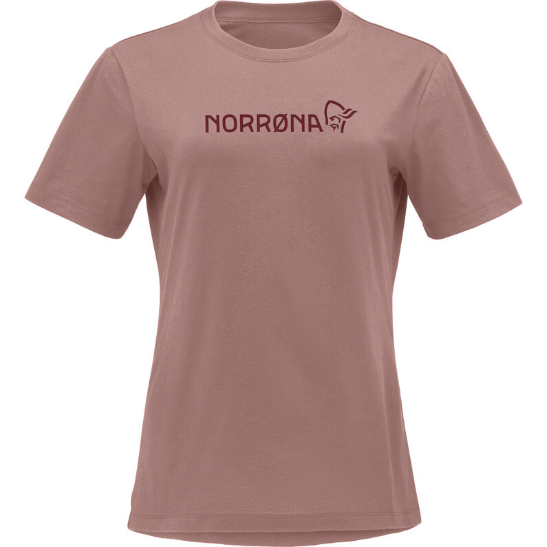 

Женская хлопковая футболка Norrøna Viking Norrona, розовый