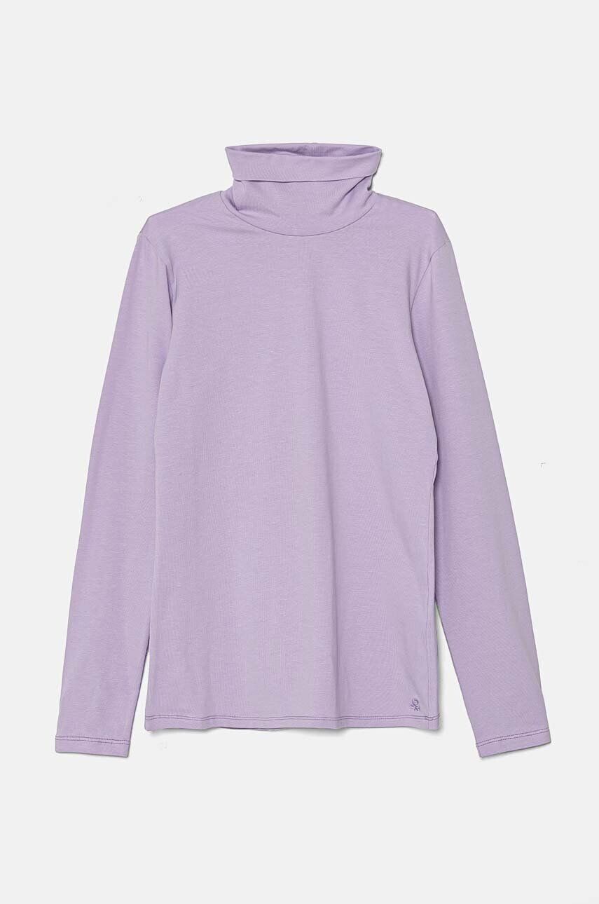 

Детская футболка с длинными рукавами United Colors of Benetton, фиолетовый