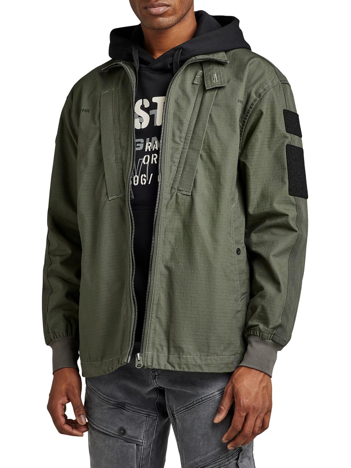 

Мужская легкая куртка-бомбер для холодной погоды G-Star RAW, цвет Light Hunter