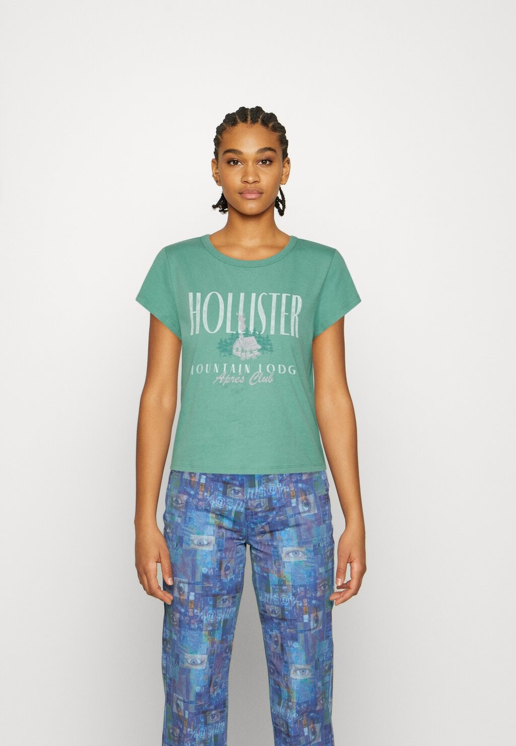 

Футболка с принтом Hollister Co., зеленый