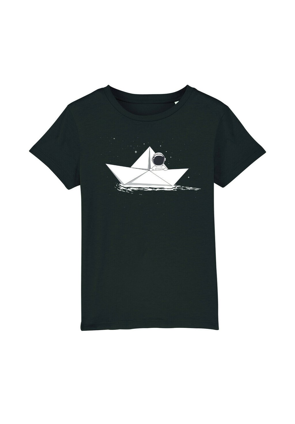 

Футболка с принтом ASTRONAUT IN PAPER BOAT Watapparel, цвет black