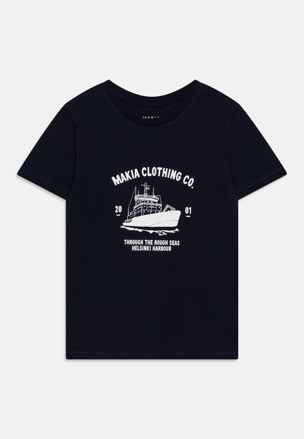 

Футболка с принтом Urho Unisex Makia, цвет dark navy