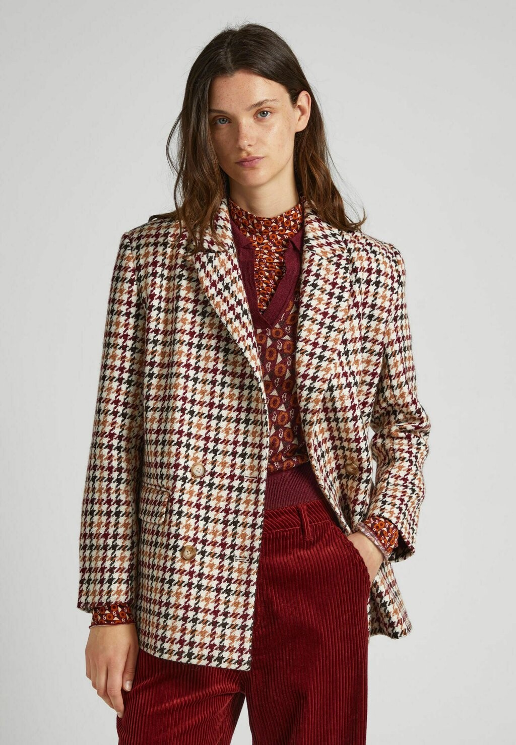 

Блейзер Pepe Jeans ROMINA CHECK, мульти
