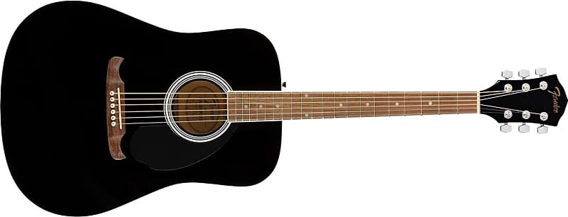 

Акустическая гитара Fender FA-125 Dreadnought Acoustic Guitar, with 2-Year Warranty, Black, with Gig Bag