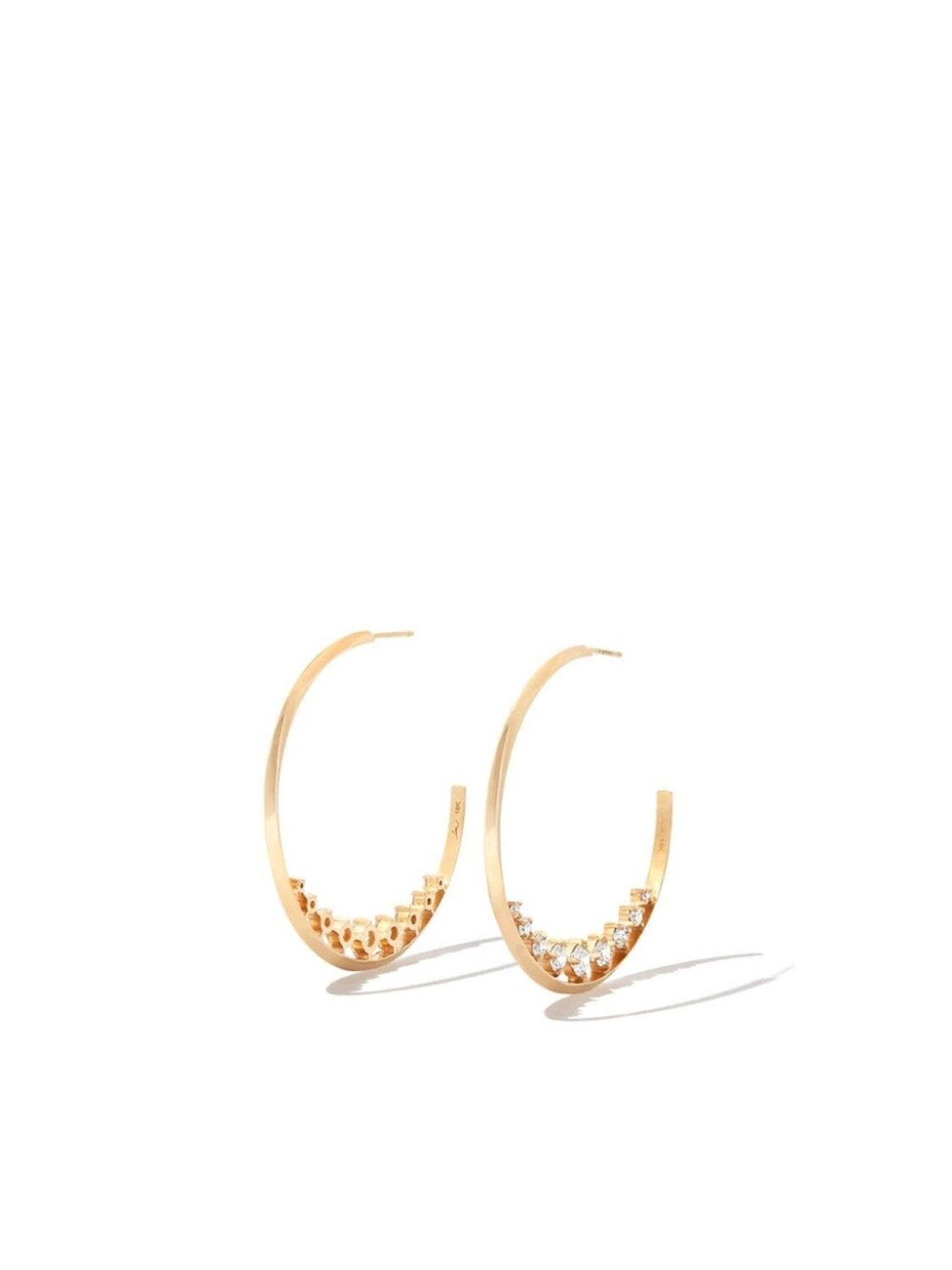 

Серьги-подвески Éclat из желтого золота с бриллиантами Lizzie Mandler Fine Jewelry, золотой