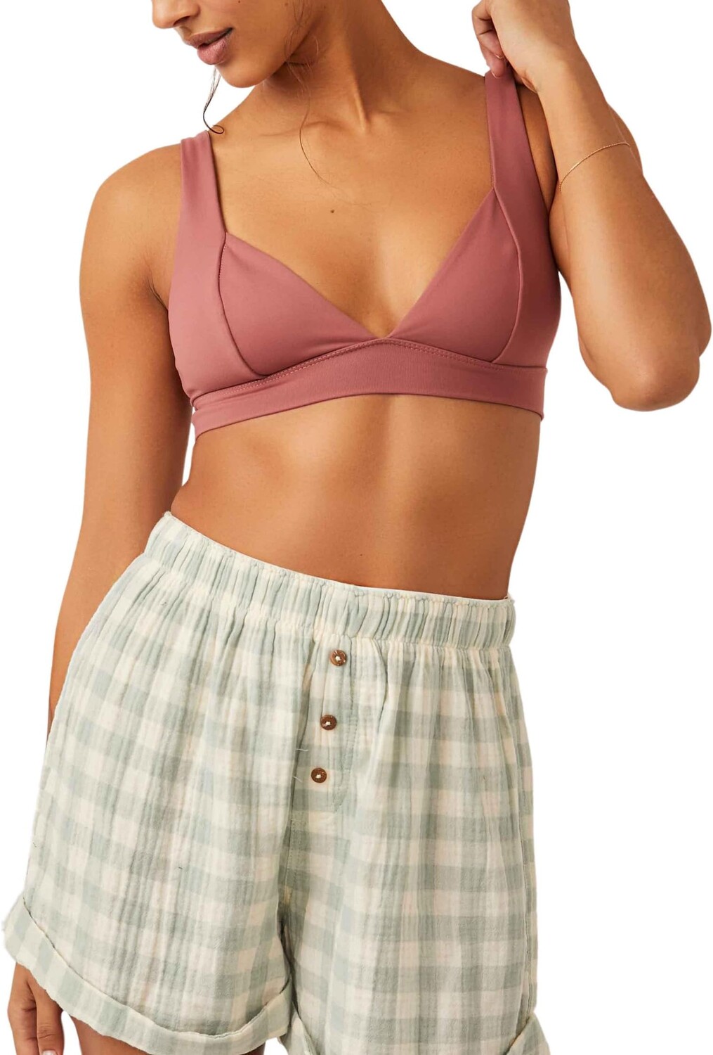 

Дуэт-корсет-бралетт Free People, цвет Smoke Rose