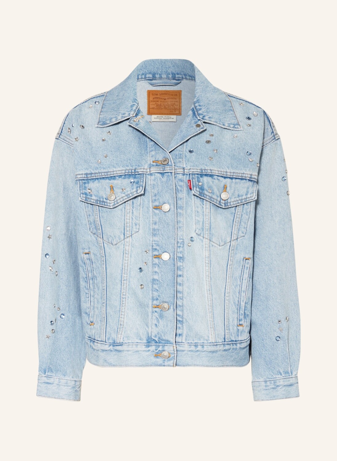 

Куртка Levi's 90S TRUCKER mit Schmucksteinen, светло-синий