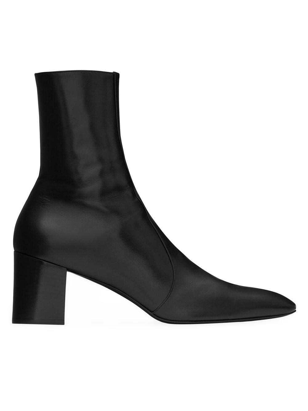 

Ботинки на молнии Xiv из гладкой кожи Saint Laurent, черный