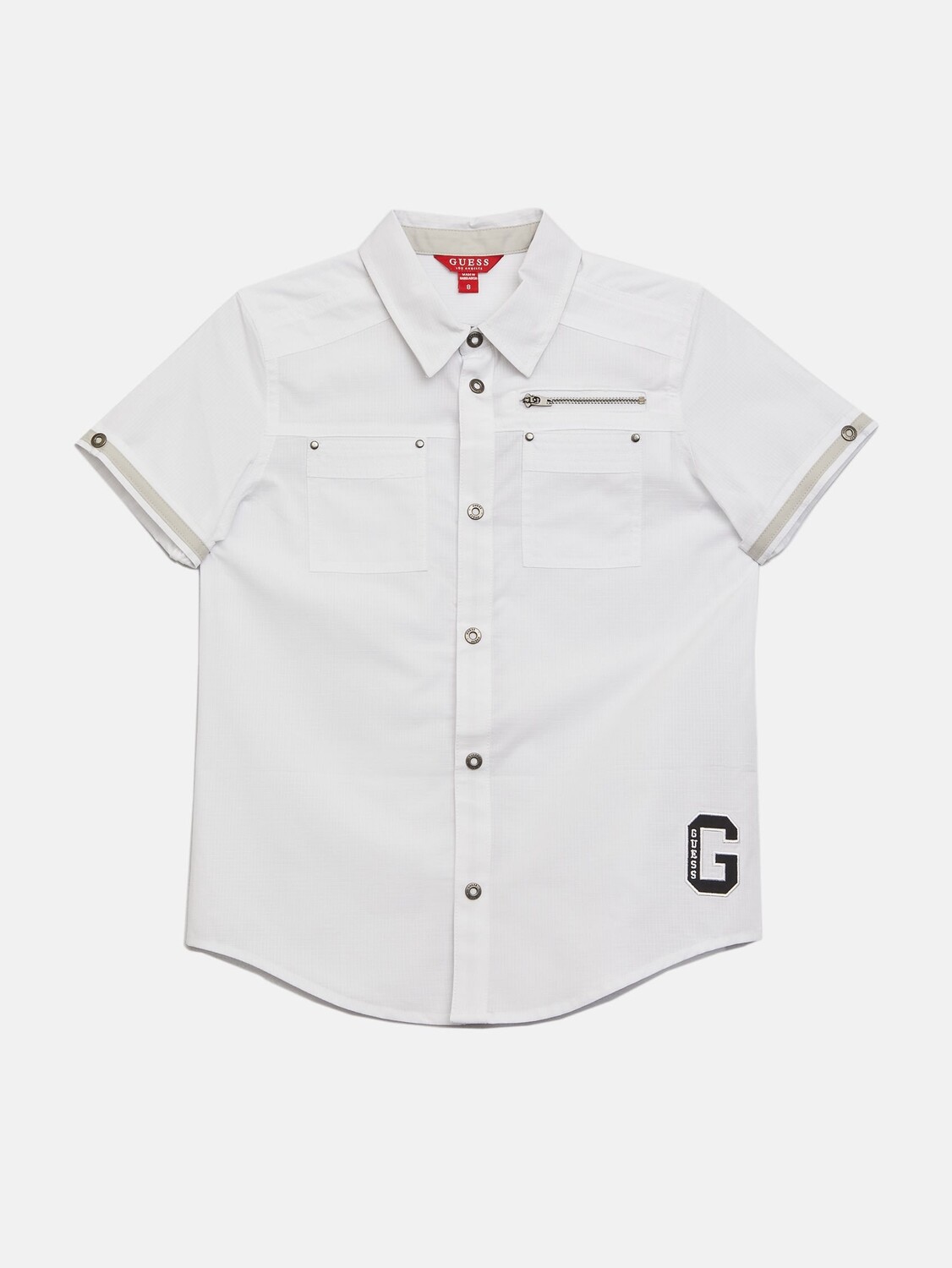 

Рубашка Фриц Рипстоп (7-16) Guess Factory, цвет Pure White