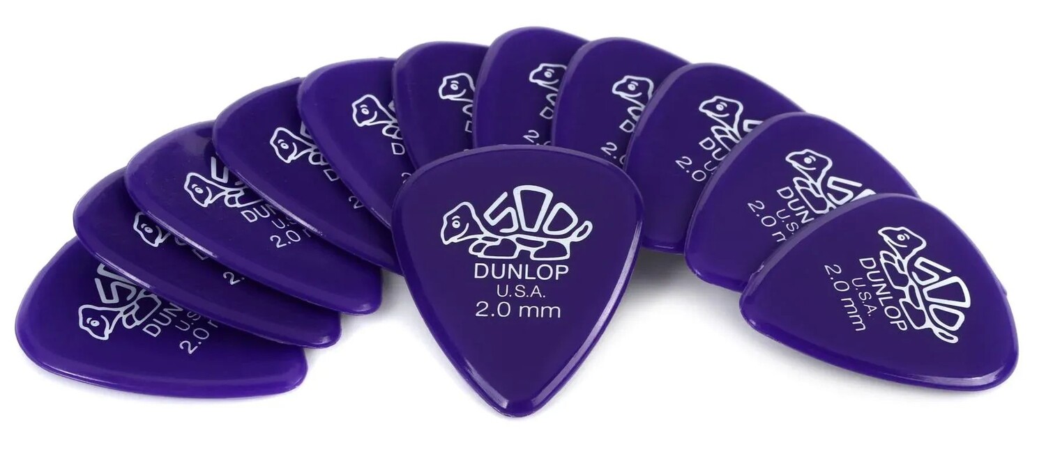 

Медиаторы для гитары Dunlop 41P200 Delrin 500 — 2,0 мм, фиолетовые (12 шт.)