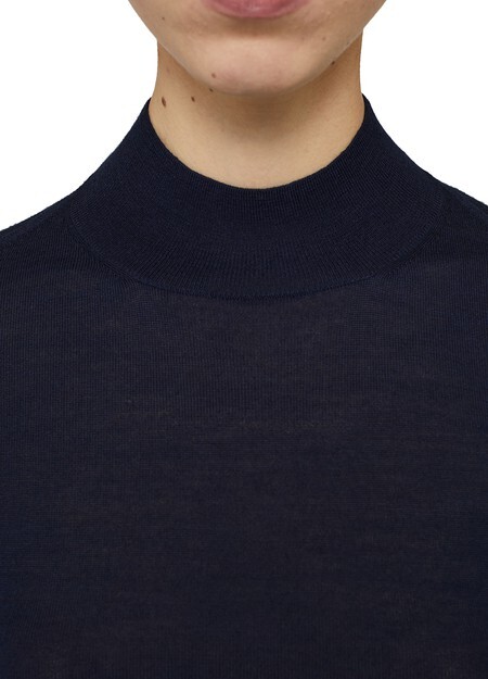 

Свитер с круглым вырезом Jil Sander, темно-синий
