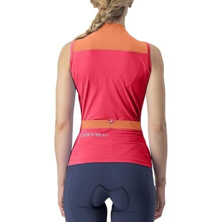 

Джерси без рукавов Solaris женские Castelli, цвет Hibiscus/Soft Orange