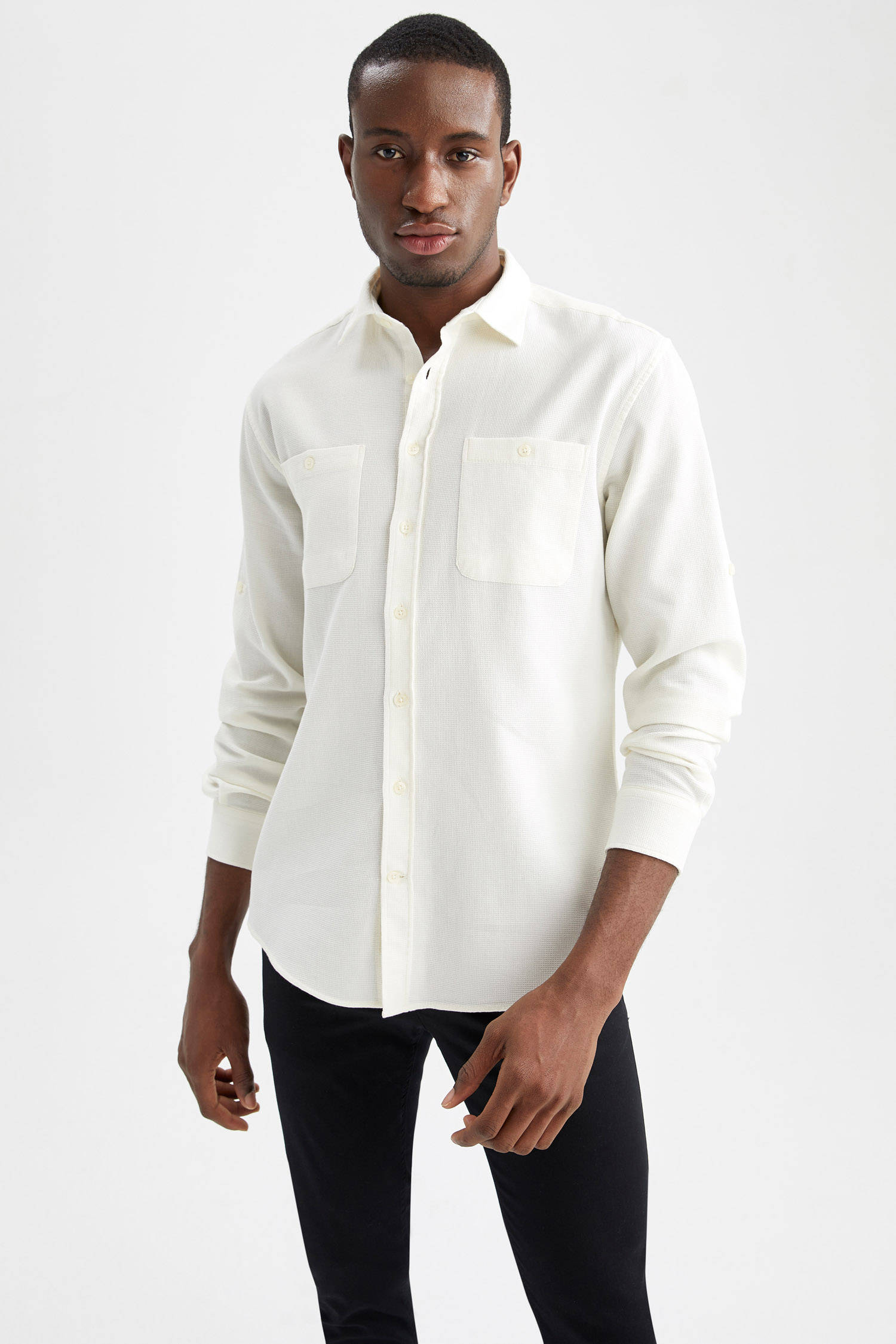 

Лонгслив DeFacto Langarmshirt MODERN FIT, цвет Off Weiss