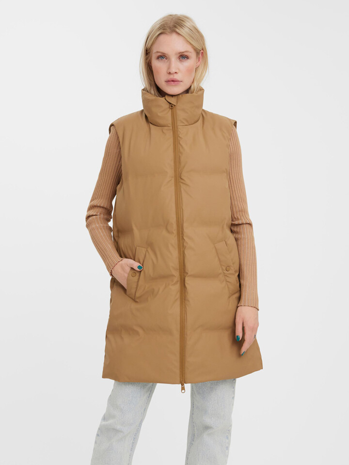 

Утепленный жилет Vero Moda Noe, светло коричневый