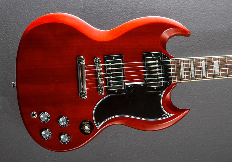 электрогитара epiphone 1961 les paul sg standard aged 60s cherry Электрогитара Epiphone 1961 Les Paul SG Standard - Aged Sixties Cherry