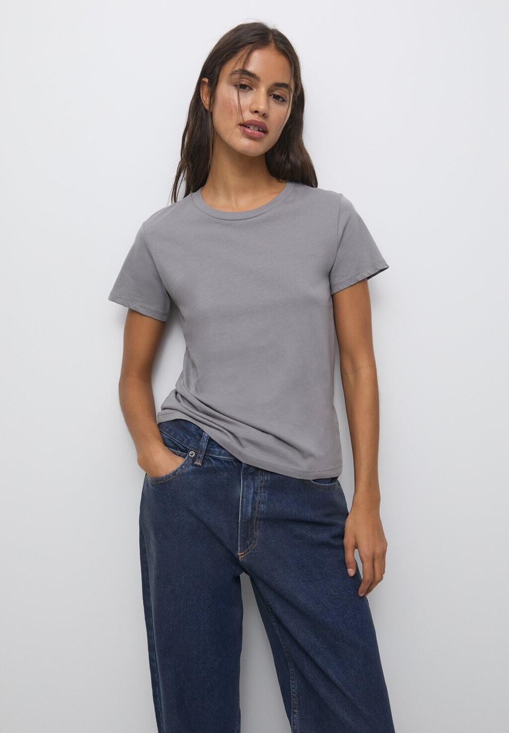 

Базовая футболка PULL&BEAR, серый