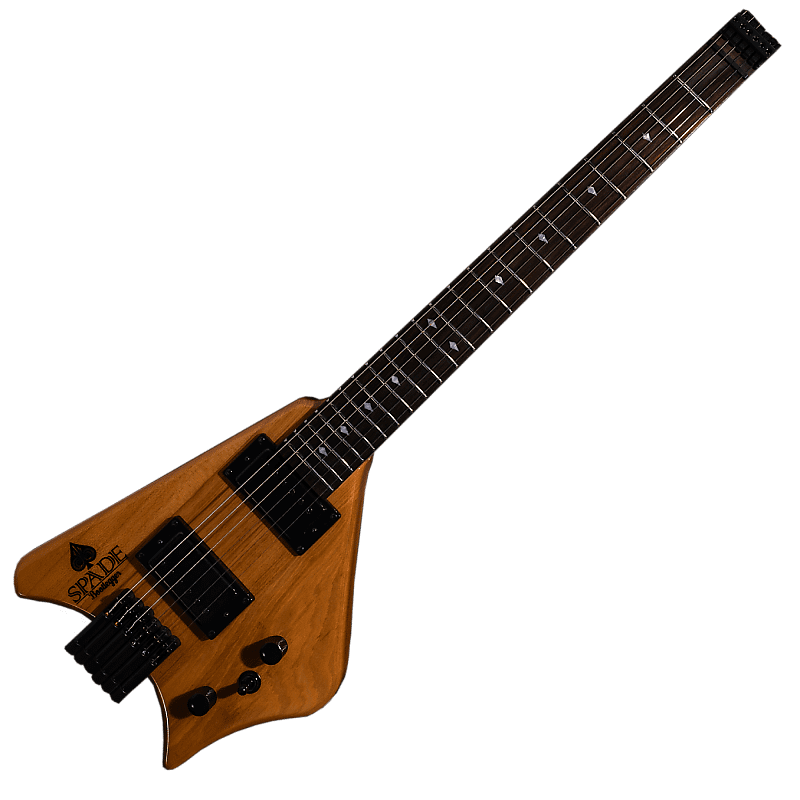 Электрогитара BootLegger Guitar Spade Gibson Scale 24.75 Headless Guitar With Case 2022 Honey Clear цена и фото