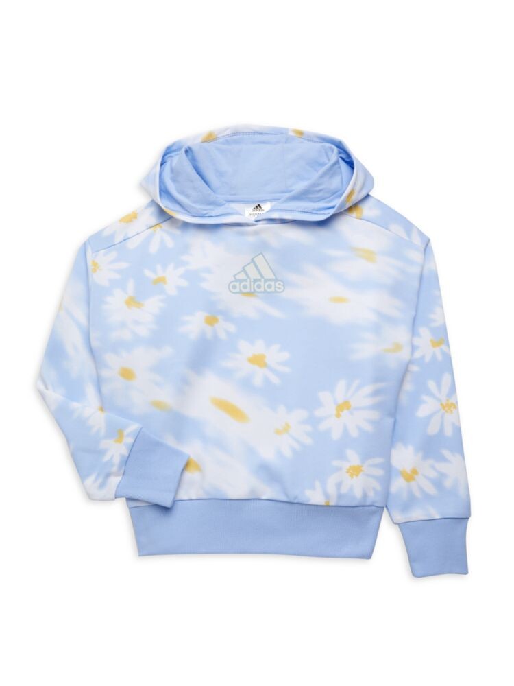 

Толстовка свободного кроя с изображением Дейзи для девочек Adidas, цвет Light Blue