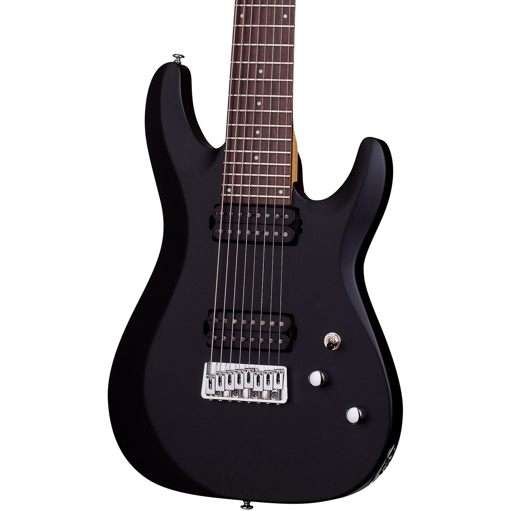 цена Schecter Guitar Research C-8 Deluxe Восьмиструнная электрогитара Satin Black