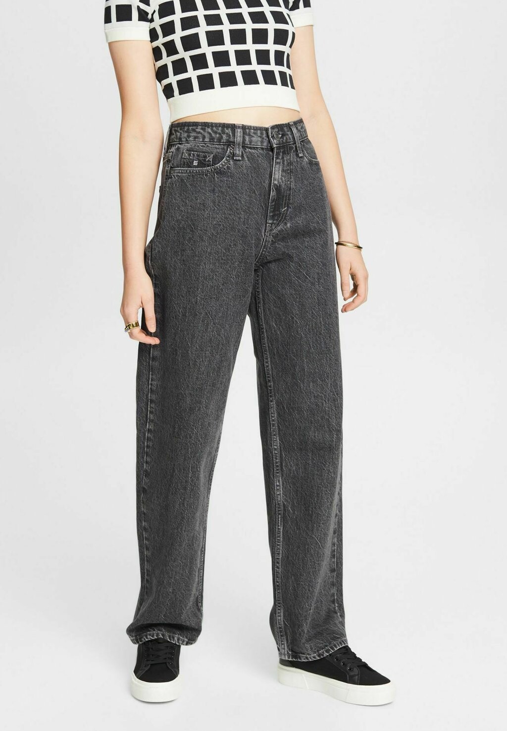 

Джинсы прямого кроя Esprit, черный