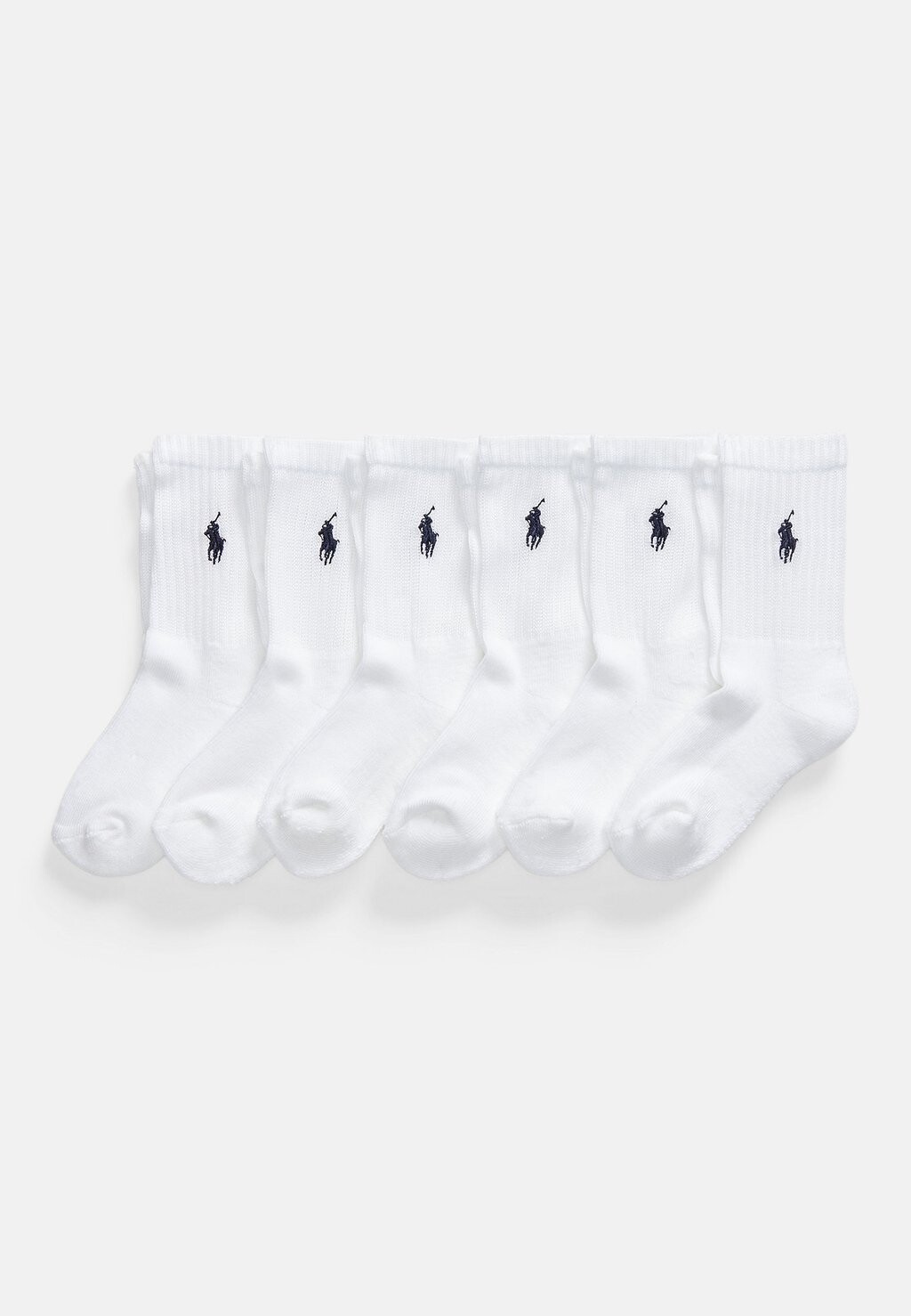 

Носки Crew Sock Unisex 6 Pack Polo Ralph Lauren, белый