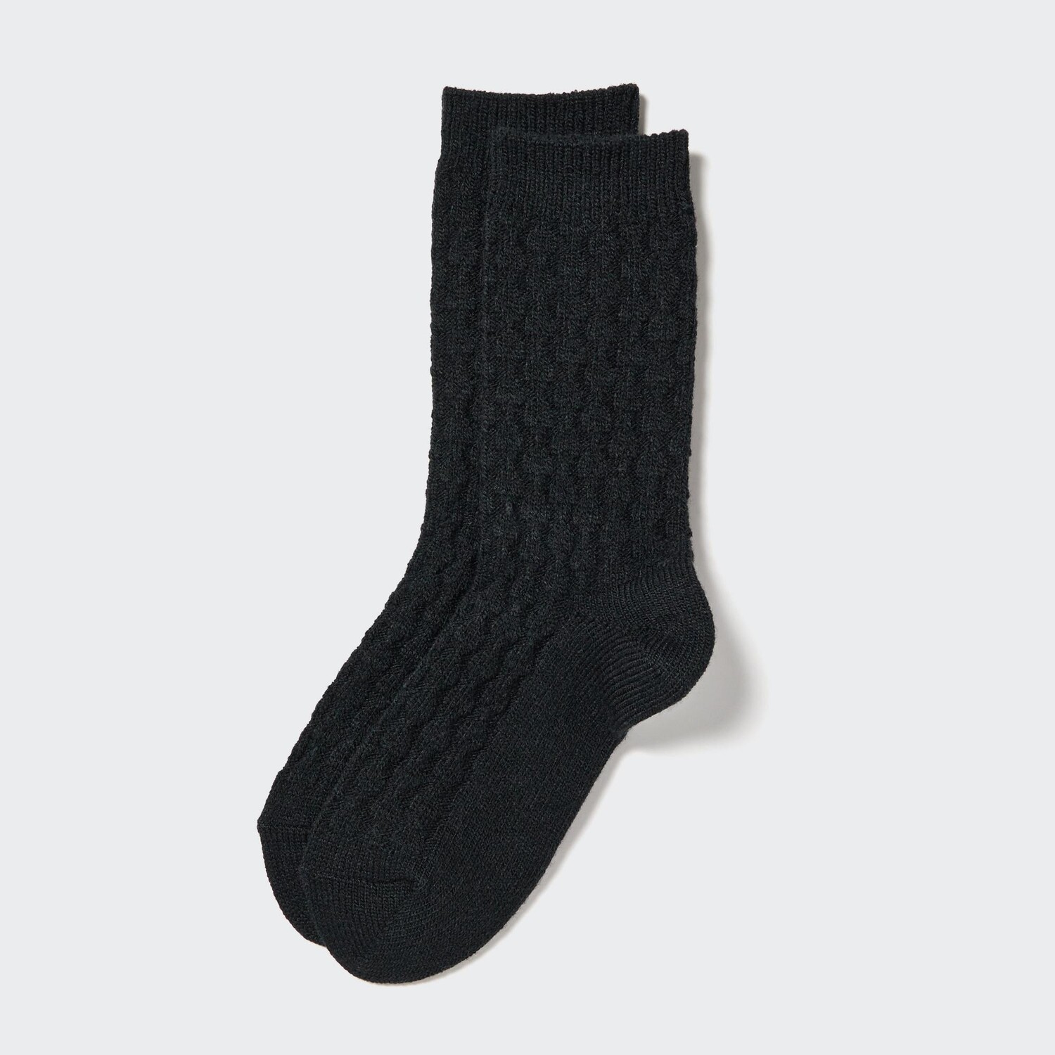 

HEATTECH Термоноски вязанной вязки Uniqlo, черный