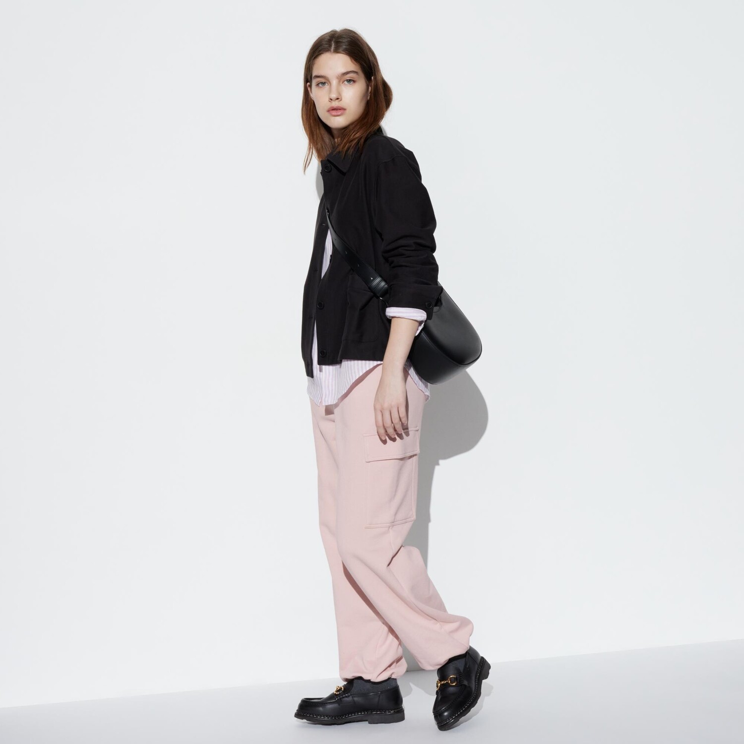 

Спортивные брюки-карго (стандартная длина 68-70см) UNIQLO, розовый