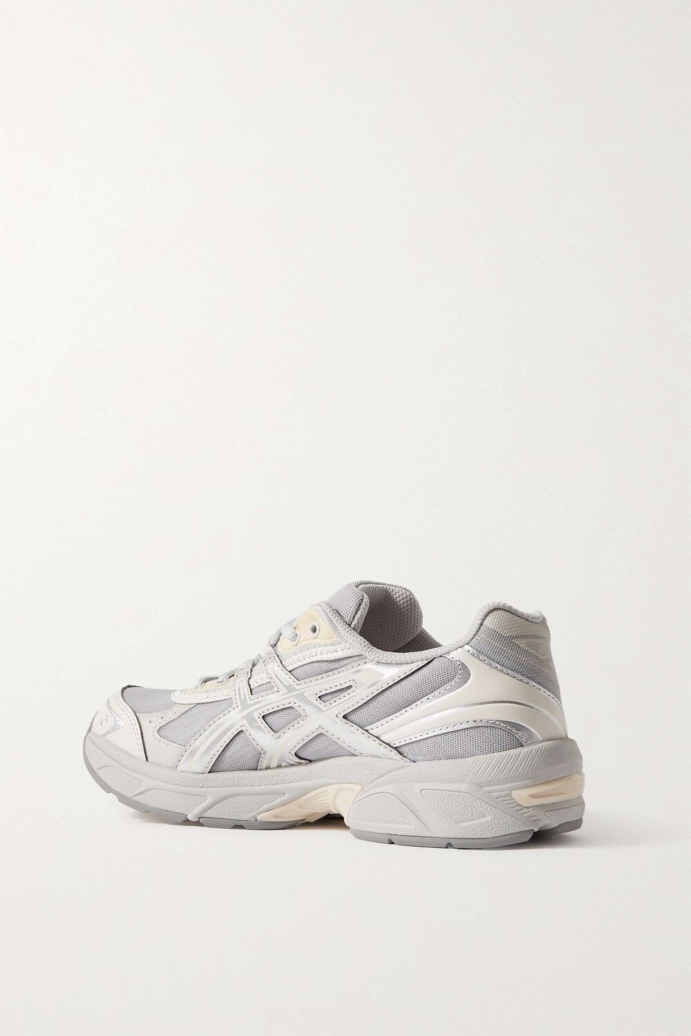 

ASICS кроссовки GEL-1130 RE с металлизированной сеткой и кожаной отделкой, серый