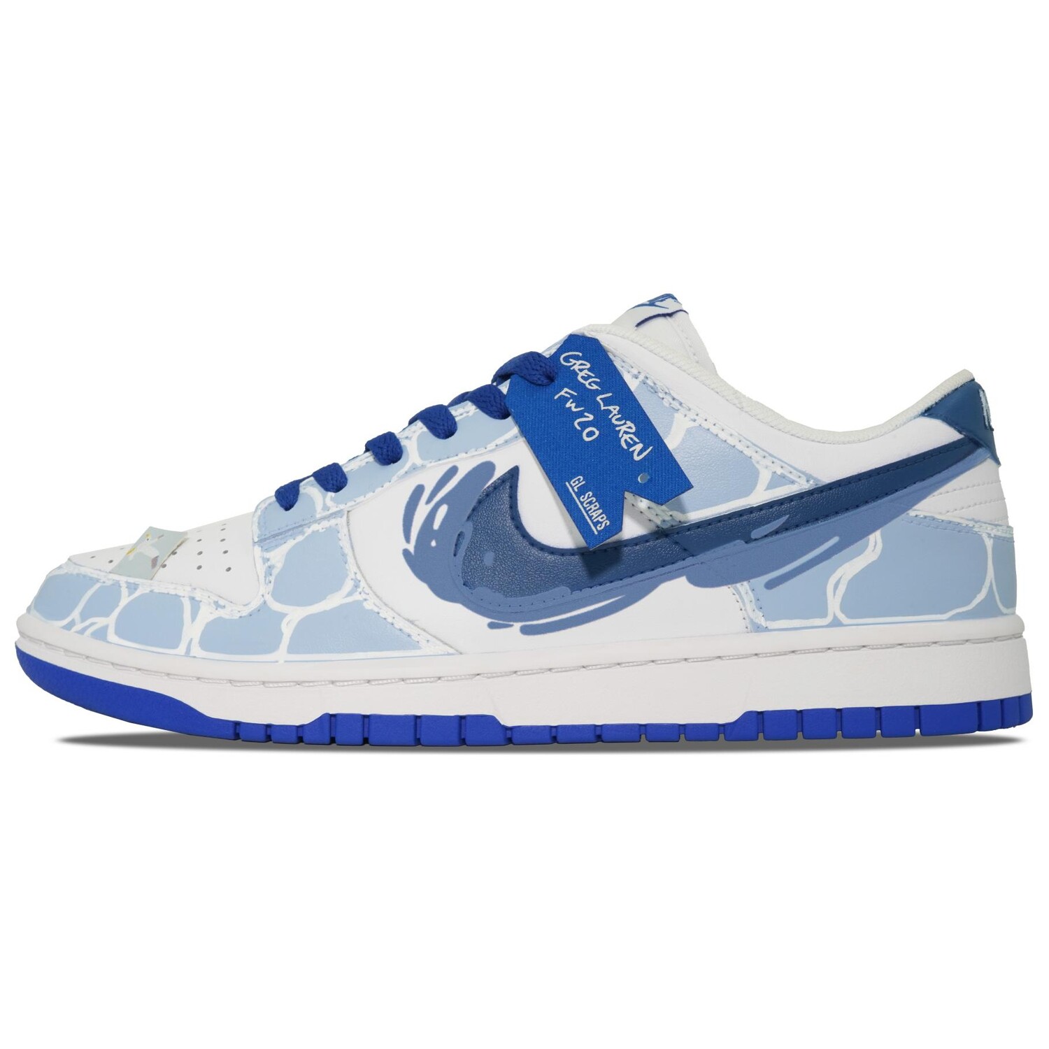 

Кроссовки Nike Dunk Skateboarding Shoes Women's Low-top Blue, синий