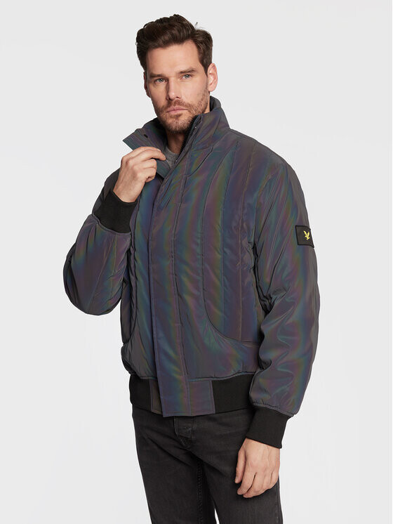 

Пуховик стандартного кроя Lyle & Scott, фиолетовый