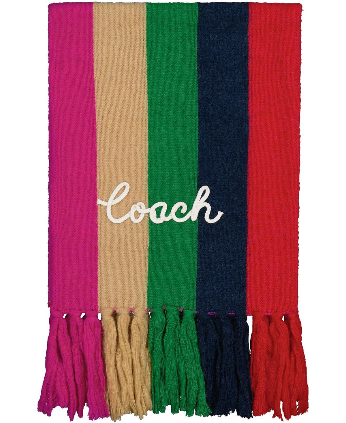 

Женский шарф в несколько полосок COACH