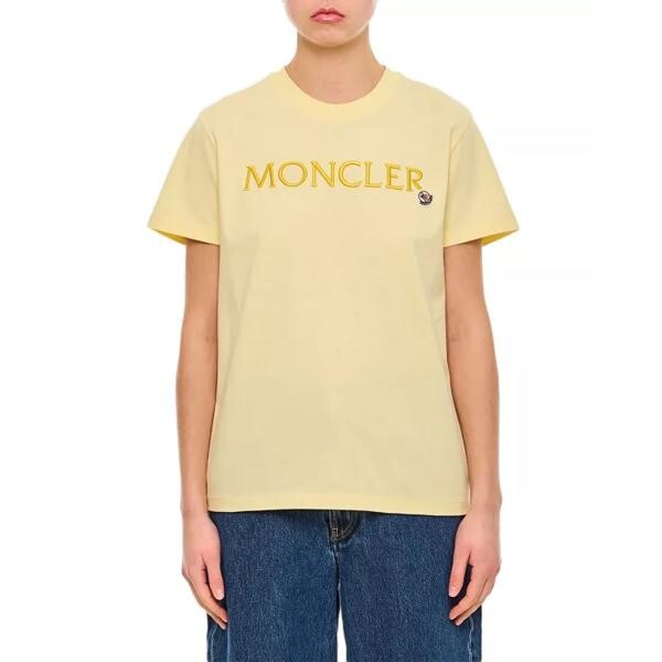 

Футболка regular t-shirt w/printed front logo Moncler, желтый